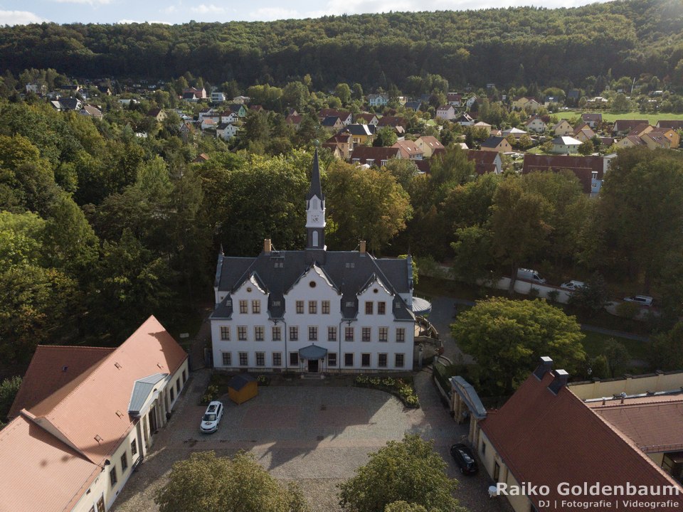 Schloss Burgk Freital Luftbild
